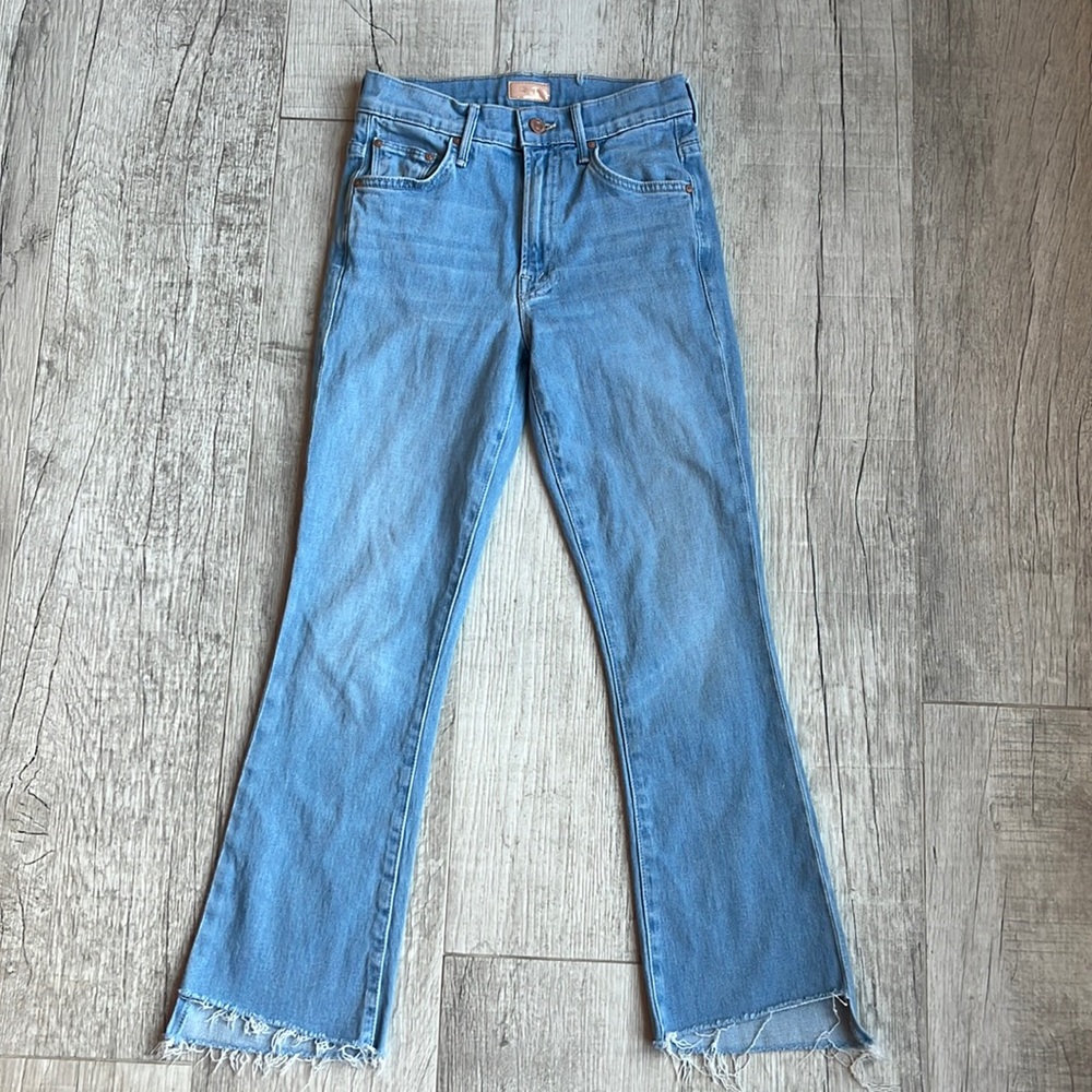 Mother Jeans Insider Crop Step Fray Size: 25 Color: Blue